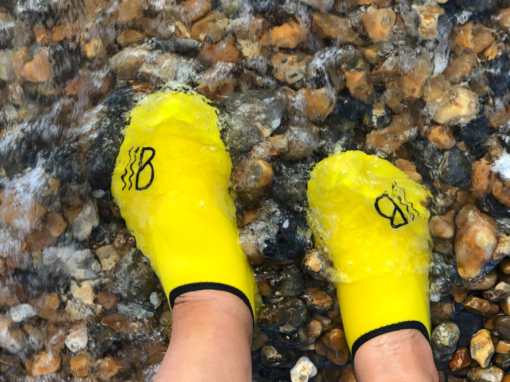 Brighton Water Shoes in the sea