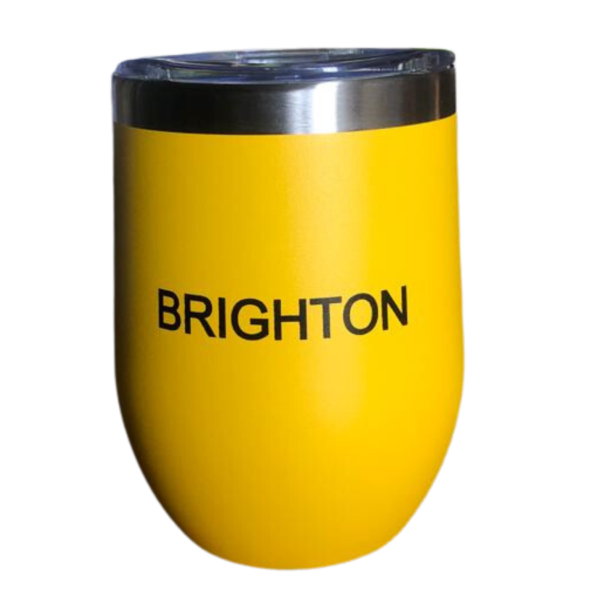 Sunburst Yellow Stainless Steel Beach Cup - Image 2