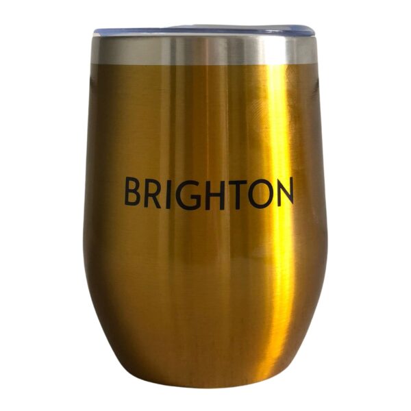 Carousel Gold Stainless Steel Beach Cup - Image 2